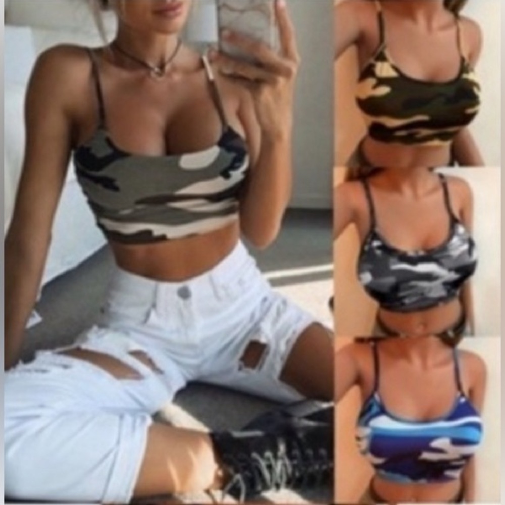 Camo Crop Top ~ Brand New in Camo Print